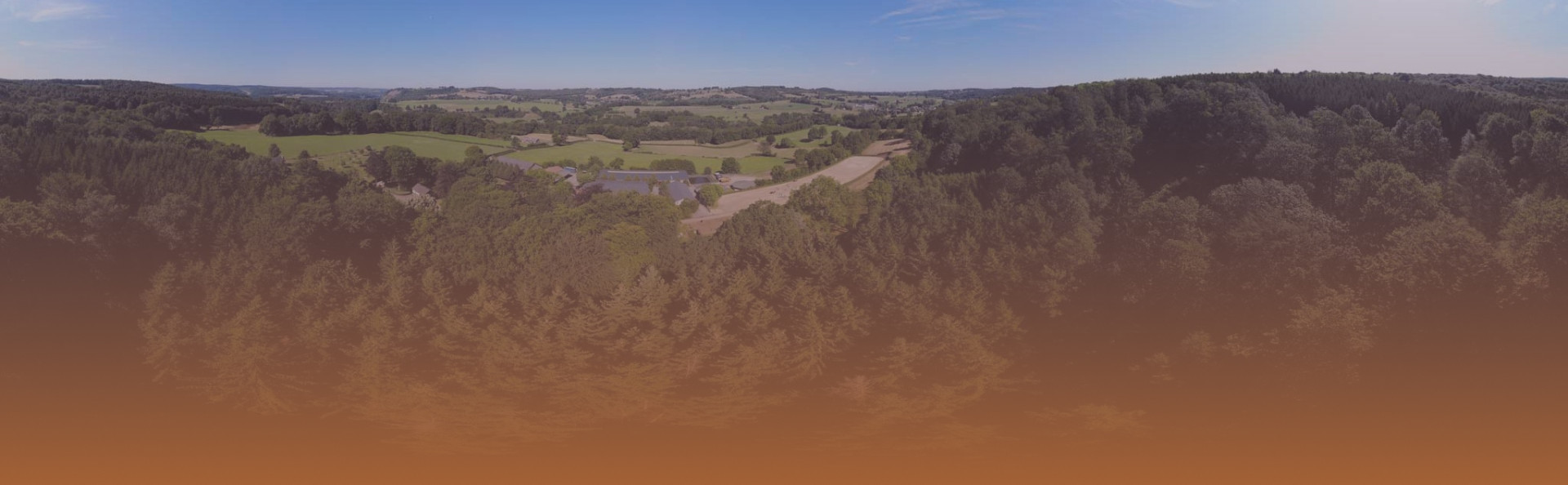 Vue aérienne des écuries